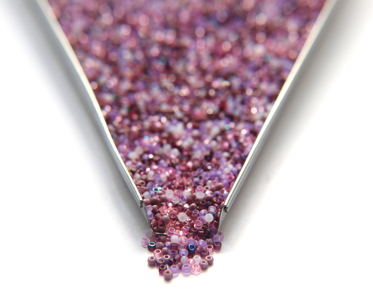 11/0 True Cuts Charlotte Beads Purple Lilac Lavender Mix 10/20/50/250/500 Grams Premium Seed Beads, Native Supply, Beads Soup, Mix