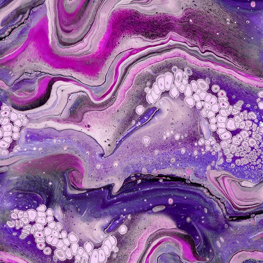 Half Yard - Fusion Ii Swish in Purple By Quilting Treasures Rich Saturated Color Tonal Blender Cotton Fabric