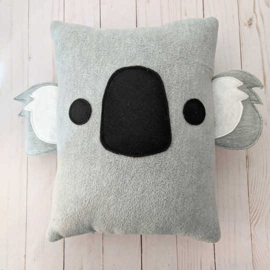 Koala Bear Pillow, Plush, Cushion, Nursery Decor