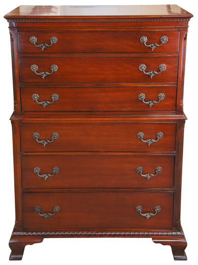 Drexel Wentworth House Georgian Mahogany Tallboy Dresser Chest On 52"