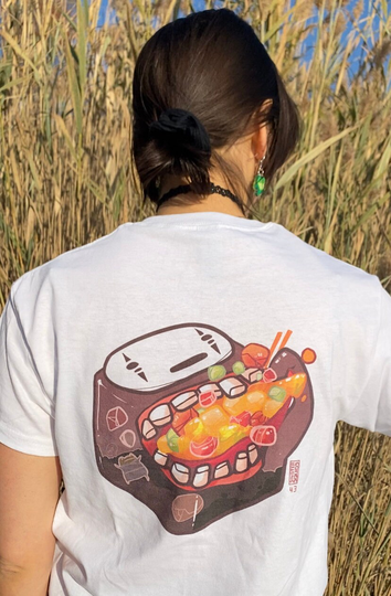 Bathhouse Spirit T-Shirt 100% Cotton Foodie Gift, Otaku Anime Lovers, Animation, Bath