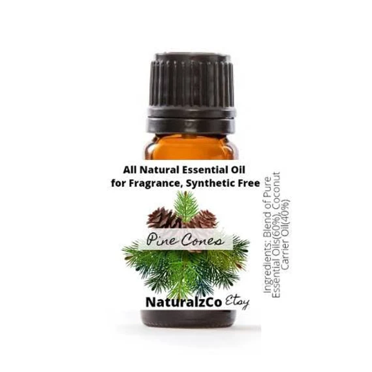 Pine Cones | All Natural Aroma For Scent Seasonal Christmas Fragrance Oil Essential Blend 10 Ml Naturalzco