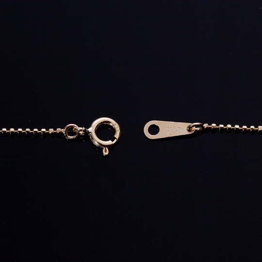 14K Yellow Gold, 585, 16, 18, 20, 22, 24Inches.1mm Cut Ball Bead Chain Necklace, Wholesale Price