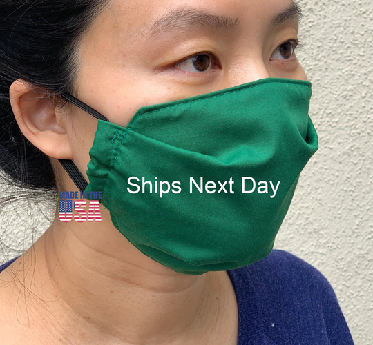 Adult Face Mask - Soft Cotton Blend High Quality Dual Layered Shield Reusable Washable Made in The USA 1Pack Dust Maskr