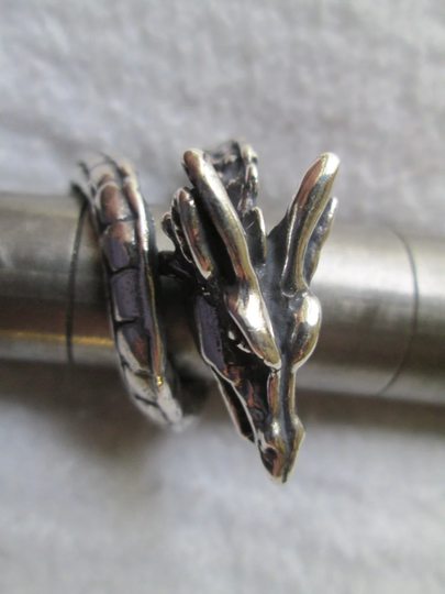 Dragon Serpent Ring, Sizes 7, -12 Statement Ring, Jewelry, Dragon Serpent Mens Rings, Free Shipping in Usa
