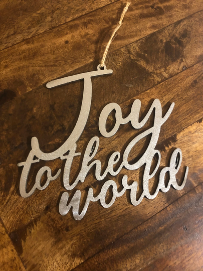 Joy To The World Ornament | Metal Sign