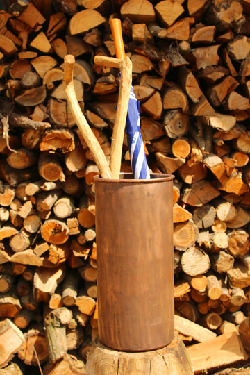 Handmade Smooth Copper Umbrella Stand