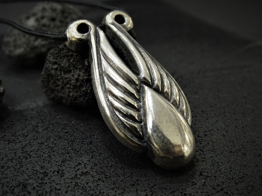 Ram Goat Minoan Pendant Necklace, Silver Hand Carved Head Big Pendant, Aries Jewelry Gift