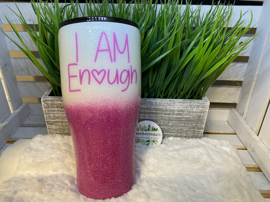 I Am Enough Epoxy Tumbler