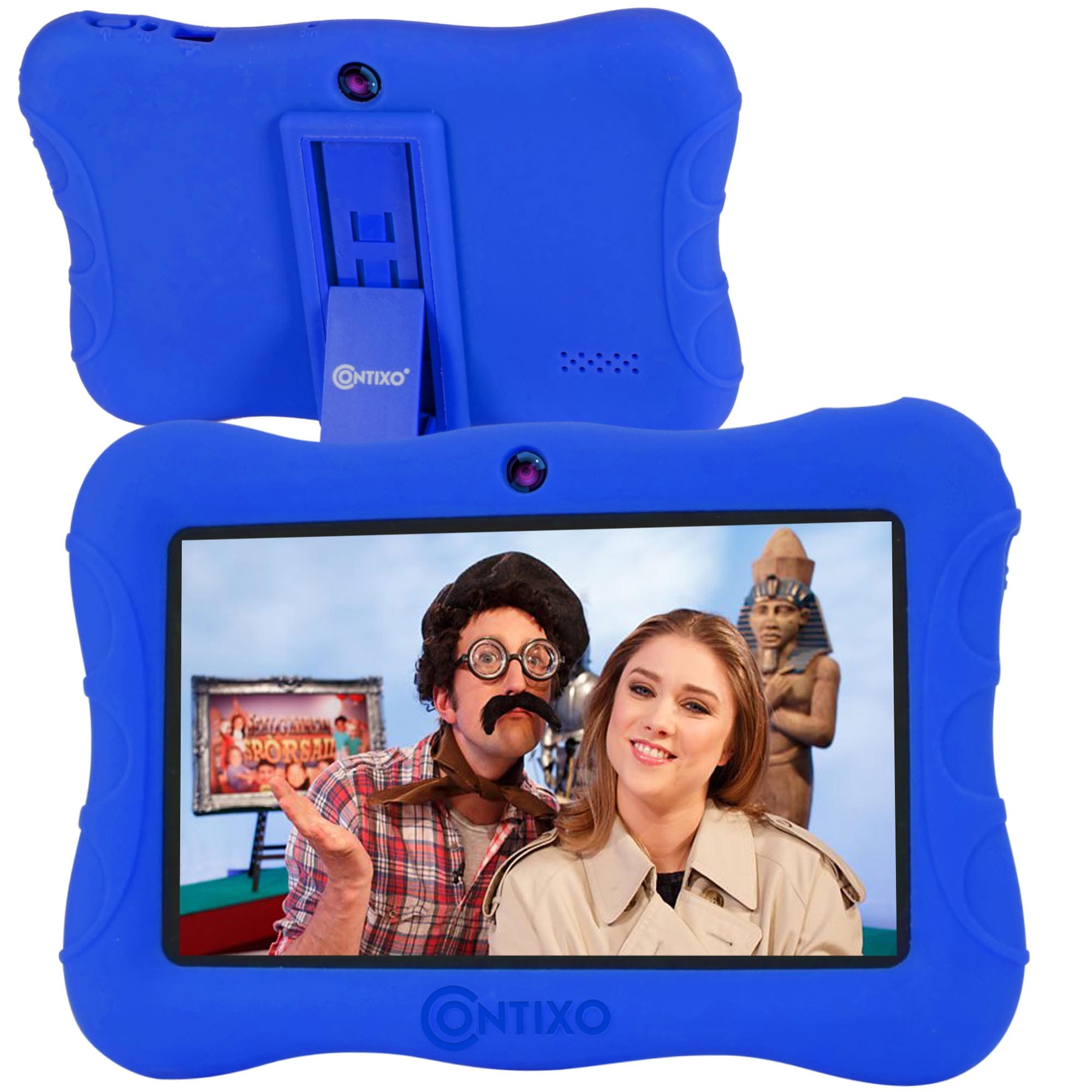 Contixo Contixo 7 inch Kids Tablet 2GB Ram 32GB Data Storage with Latest Android 10 OS Wi-Fi Blue Tooth Tablets for Kids, V9-3-32-Dark Blue