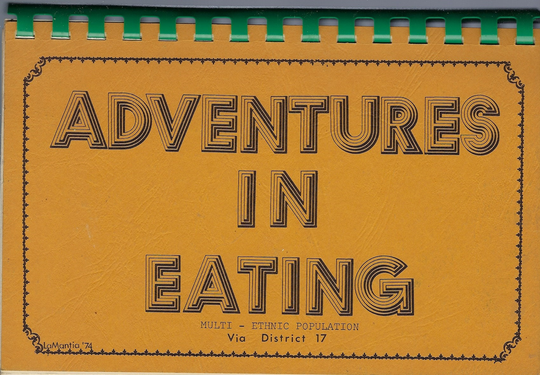 Chicago Illinois Vintage 1970S Public Schools Adventures in Eating Cookbook Ethnic Jewish Hungarian Greek German Italian French Irish Asian
