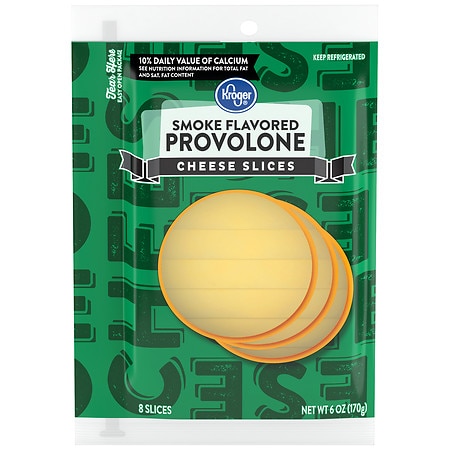 Kroger Smoke Flavored Provolone Cheese Slices - 6.0 oz