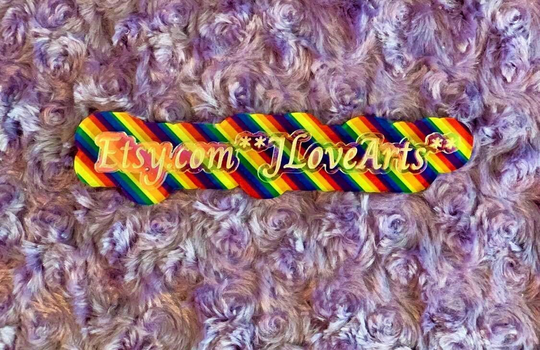 Rainbow Mirrored/Rainbow Layered Personalized Name Tags/Personalized Acrylic Tags
