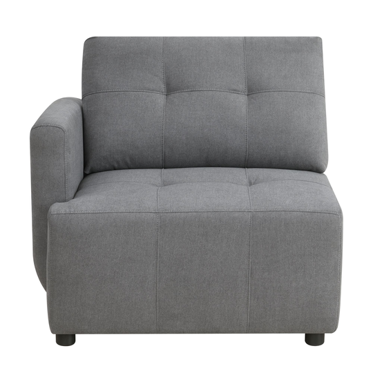 Picket House Furnishings Gianni Modern Charcoal Polyester/Blend Sectional in Gray | UAI526145E