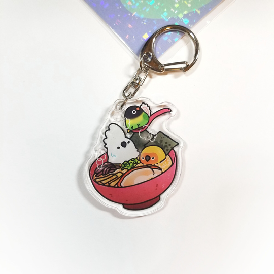 Birb Ramen Keychain