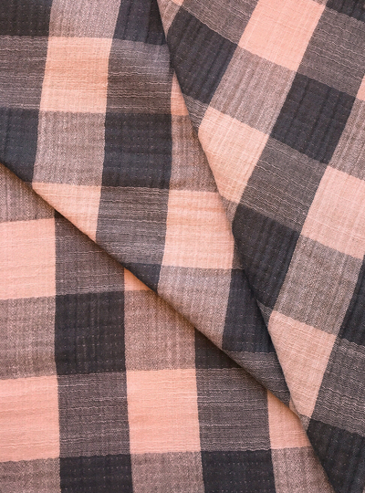 Lumberjack Check Double Gauze | Cotton Blend Mousseline Fabric