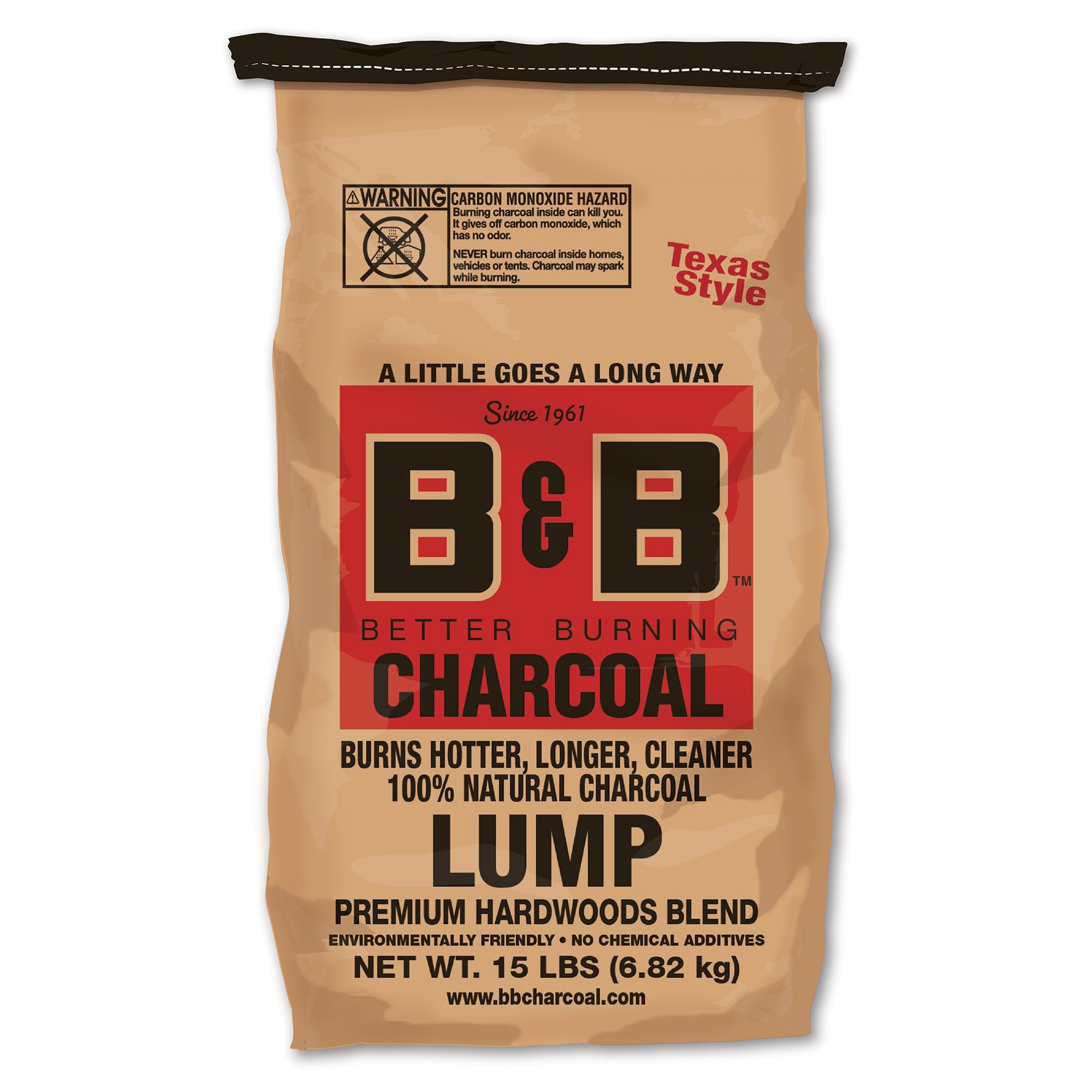 B&B Charcoal Natural lump charcoal 15-lb Lump Charcoal | 196