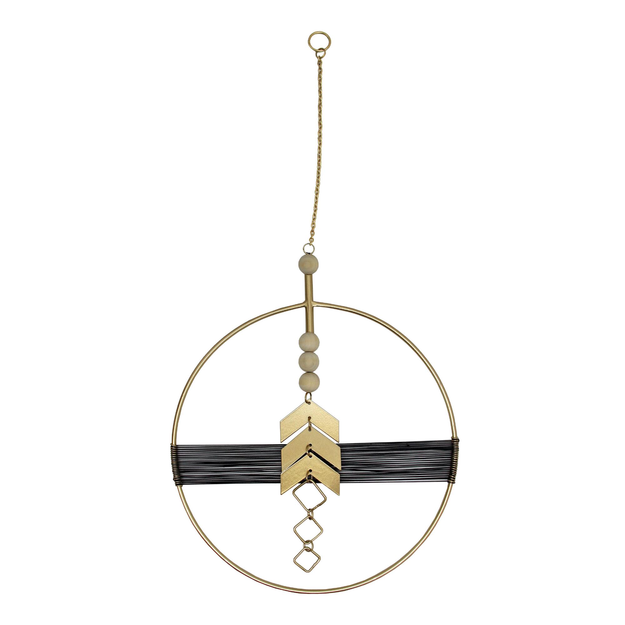 Gold Metal Circle And String Wall Hanging by World Market