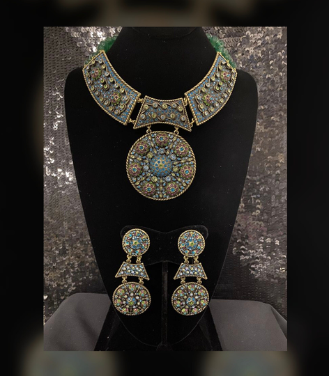 Heidi Daus Cat's Pajamas Collar Drop Necklace & Earring | Clip Ons Set