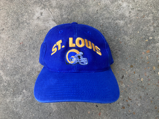 Vintage 90's St Louis Rams Strapback Hat By American Needle
