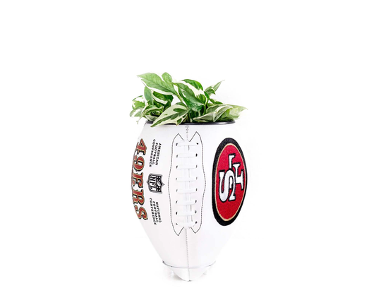 Plntrs - Nfl 49Ers Team Wilson Football Planter Playoffs Superbowl With Stand
