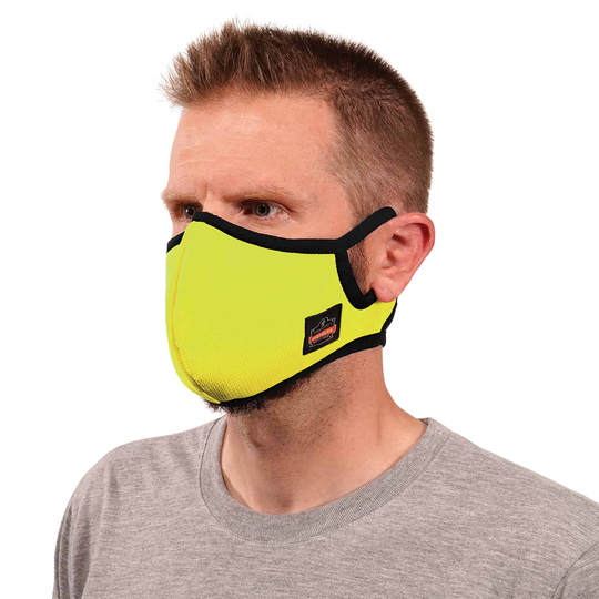 Ergodyne Reusable Cotton Polyester Blend Not Rated Small/Medium All- Purpose Face Mask in Green | 48823
