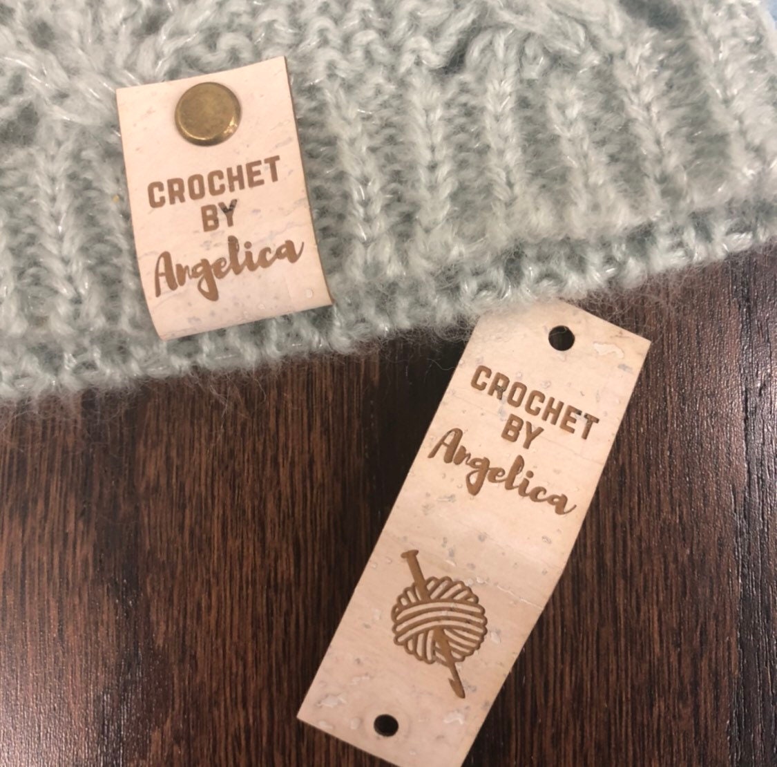 Vegan Leather Cork Fabric Labels, Tags For Handmade Items, Faux
