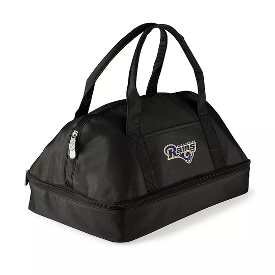 Picnic Time Los Angeles Rams Potluck Insulated Casserole Tote, Black