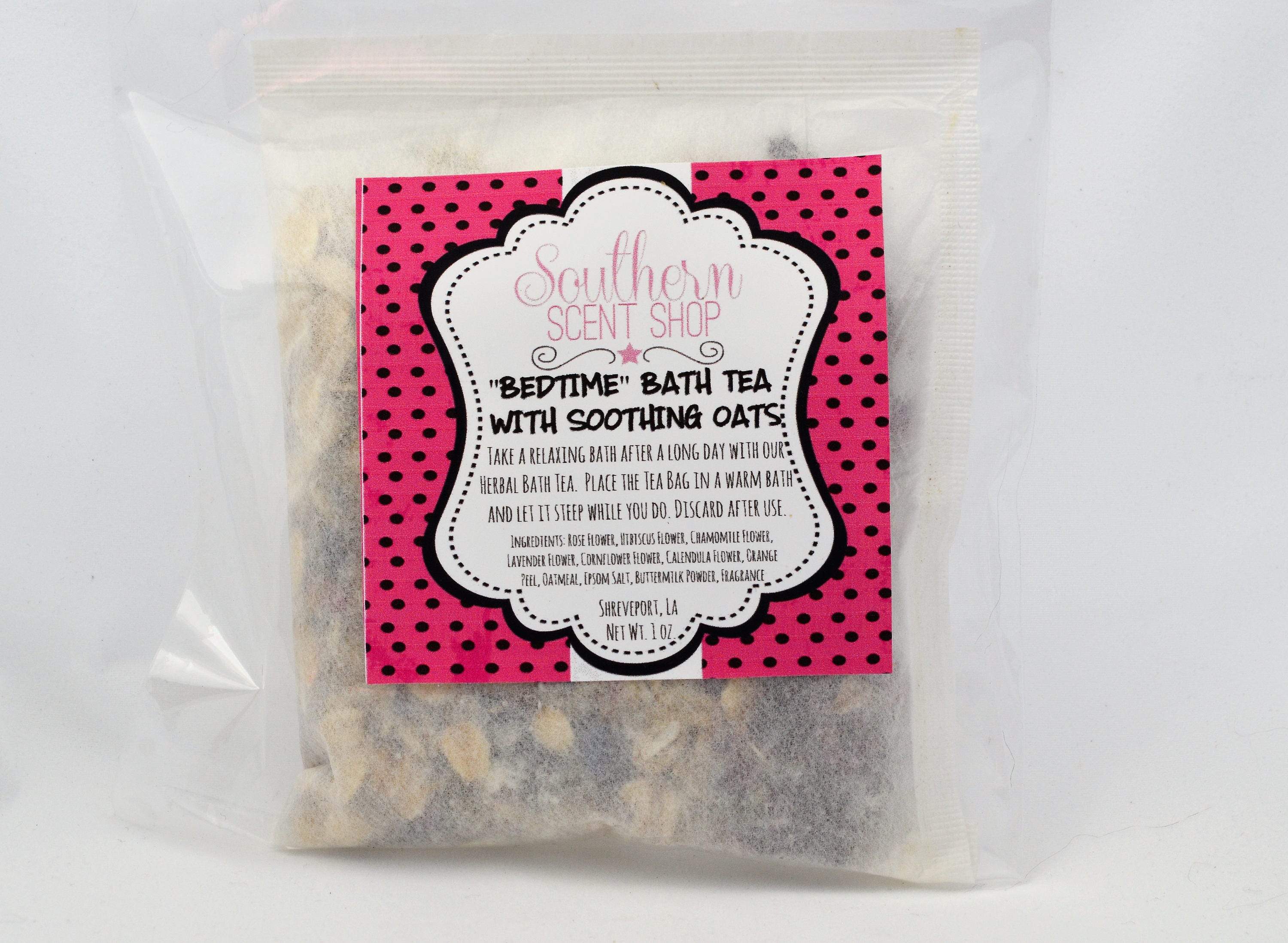 Bedtime Blend Bath Tea With Soothing Oats, Tea, Soak, Herbal Milk Bath, Oatmeal Soak