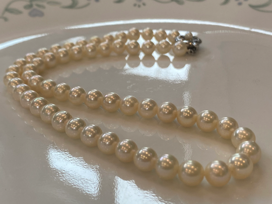 Authentic Japanese Golden Akoya Pearl Necklace