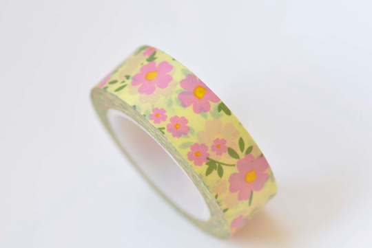 Fancy Flower Washi Tape 15mm Wide X 10M Roll No.13190