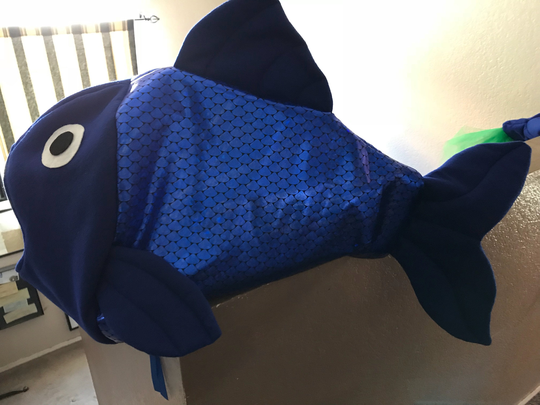 Blue Scale Fish Costume