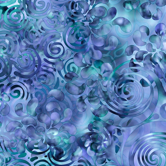 Swirling Texture Ombre Blender in Blue From Effervescence Collection By ©Dan Morris For Qt Fabrics - 100% Cotton You Choose The Cut