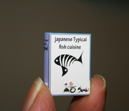 Dollhouse Miniatures " Japanese Cook Book - Artisan Handmade Miniature in 12Th Scale. From Cosediunaltromondo Italy