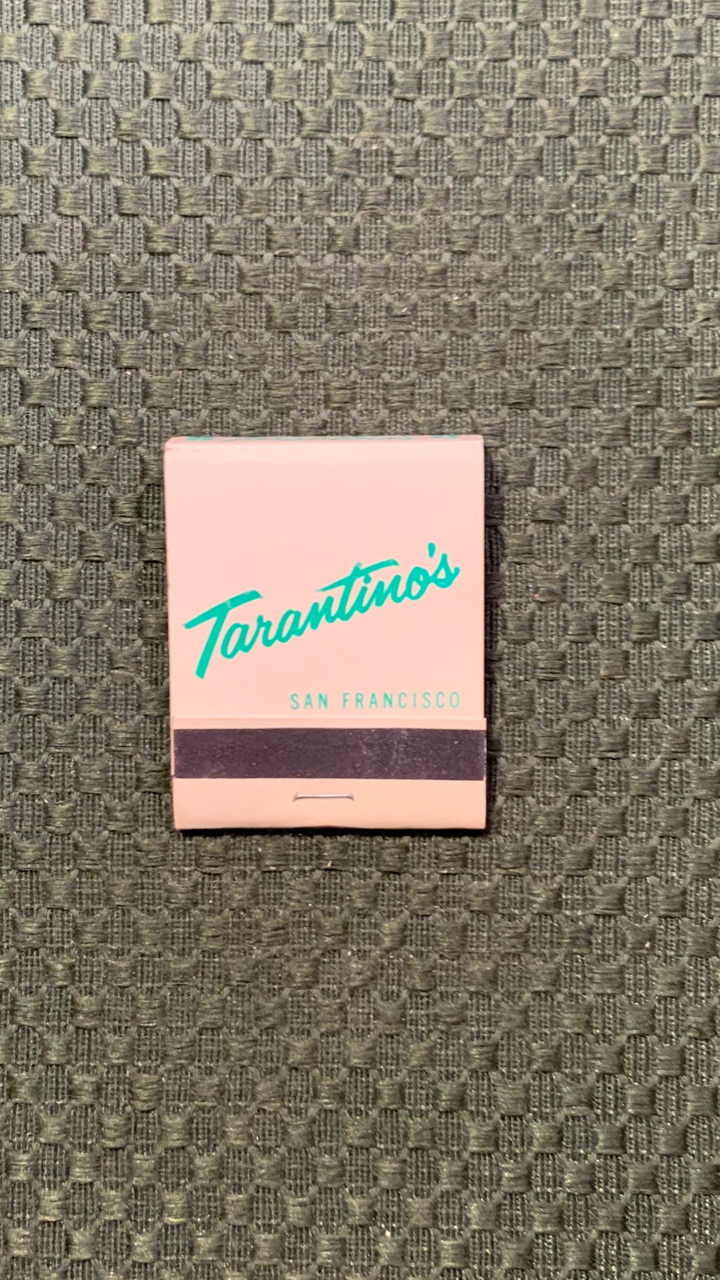 Vintage Matchbook, Tarantinos, Restaurant, San Francisco, Ca, Seafood, Old Ship, with 20 Matches, Free Ship in Usa