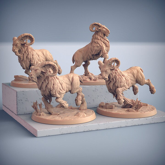 Dwarven Mountaineers Of Skutagaard | Part 5 By Artisan Guild 3D Printed Dnd Pathfinder Tabletop Resin Miniatures