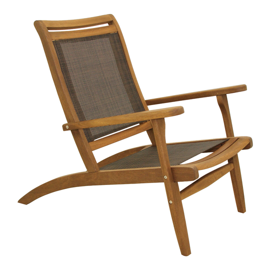 Gray All Weather Wicker Sling Erich Outdoor Patio Lounge Chair - Resin by World Market
