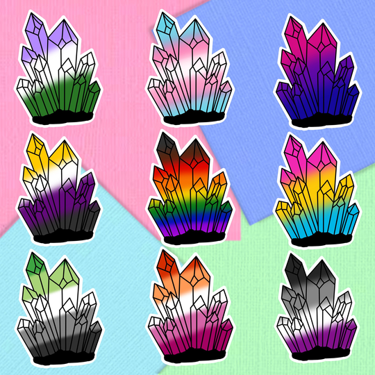 Lgbt+ Blended Cyrstal Sticker