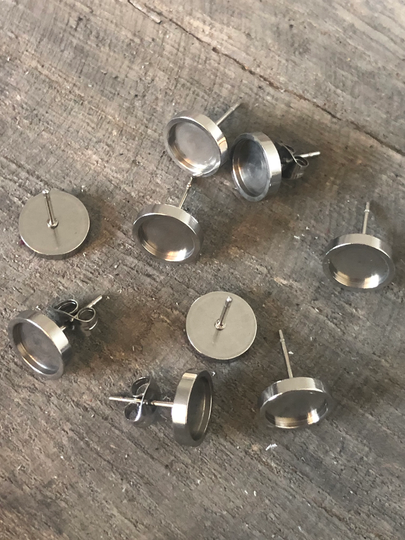 8mm Stainless Steel Earring Posts, Stud Studs, Making, Diy Earrings, Studs