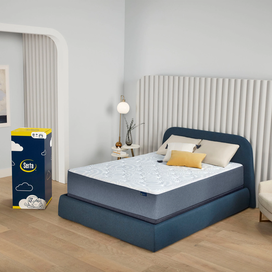 Serta Perfect Sleeper Tranquil Wave 11-in Soft Queen Hybrid Memory Foam/Coil Blend Mattress in a Box in White | 500300178-1050