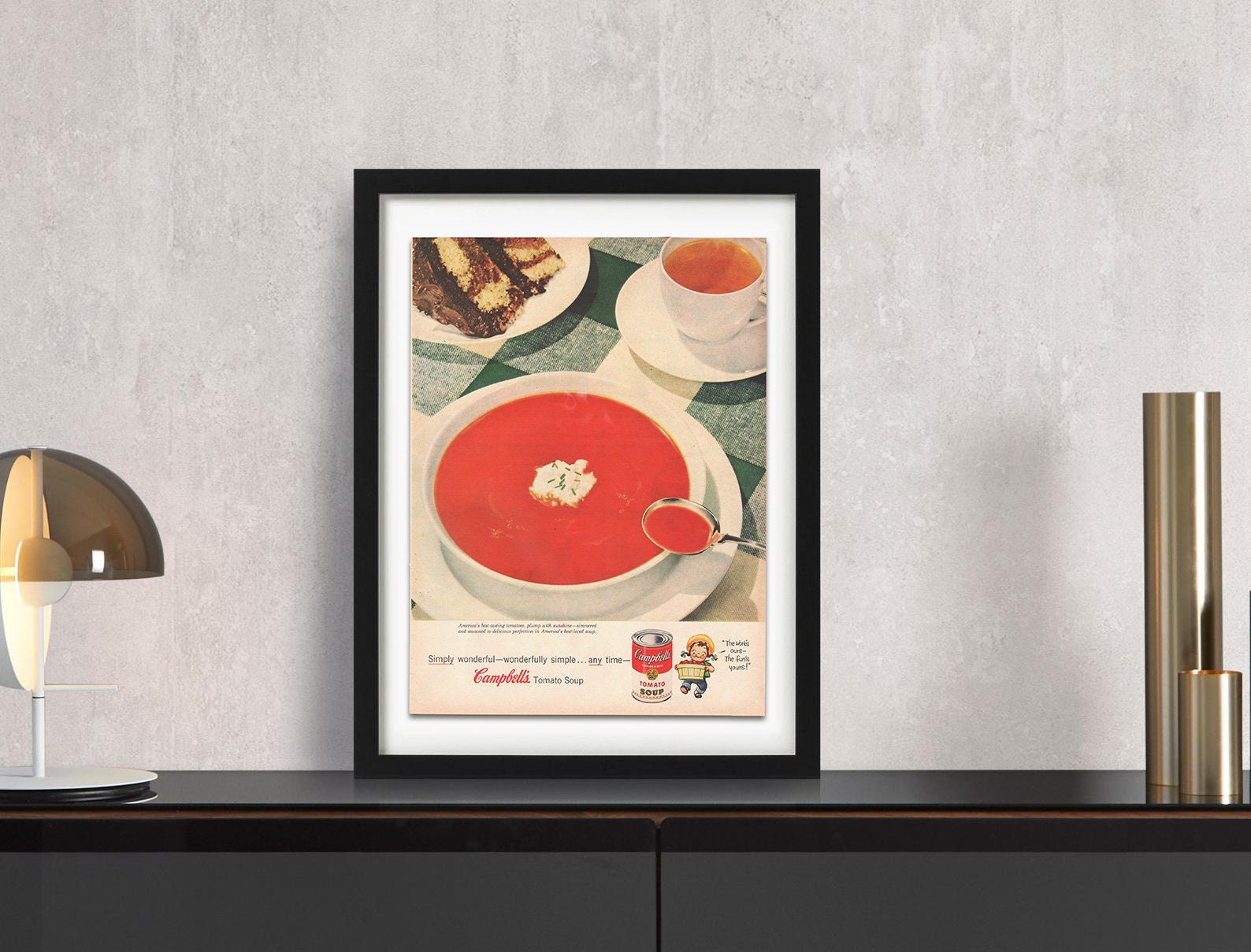 Campbells Tomato Soup 1960S Magazine Ad Print