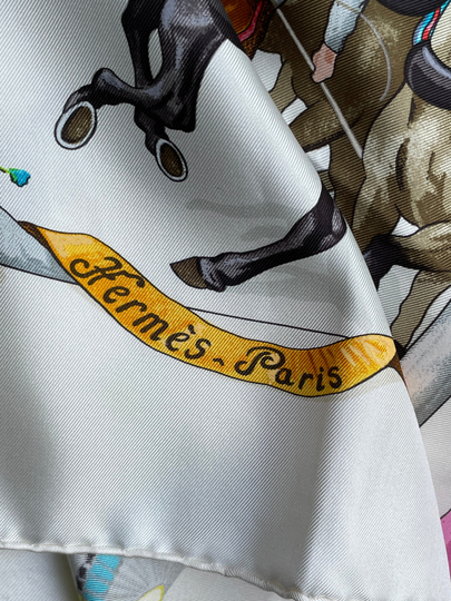 Hermes Plaza De Toros Silk Scarf
