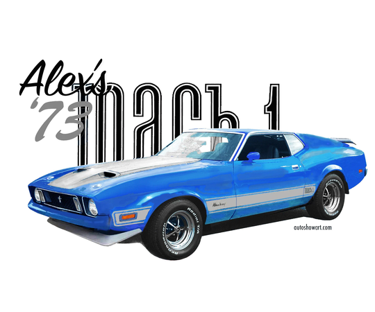 T-Shirt "73 Mustang Mach 1 Ram Air 351