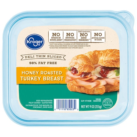 Kroger Deli Thin Sliced Honey Roasted Turkey Breast - 9.0 oz