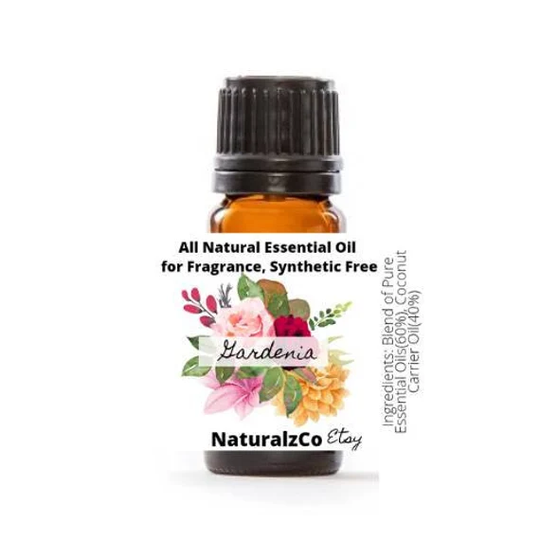 Gardenia Fragrant Oil | All Natural Aroma For Scent Essential Blend Fragrance 10 Ml Naturalzco