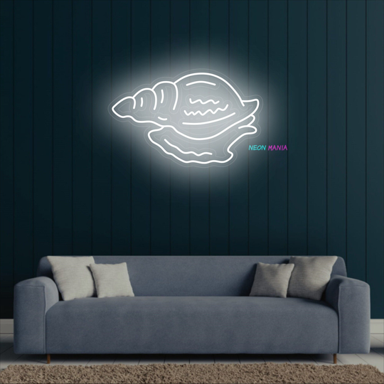 Shellfish Neon Sign, Seafood Led Marine Lights, Sea Animals Bespoke Led, Underwater World Light Up