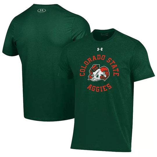 Men's Under Armour Green Colorado State Rams 2022 Aggie Day T-Shirt, Size: Medium
