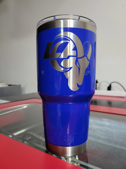 La Rams Blue Tumbler