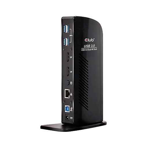 Club3D Universal USB 3.2 Gen 1 Dual 4K Display Docking Station for Laptops or UltraBooks with USB3.2 USB-A or USB-C (CSV-1460)