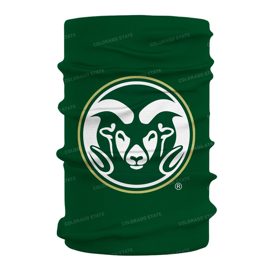 Colorado State Rams Csu Vive La Fete All Over Logo Game Day Collegiate Face Cover Soft 4-Way Stretch Neck Gaiter
